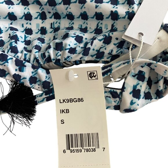 Lucky Brand Swim Reversible On the Grid Twist Bralette Bikini Top Small S - Picture 12 of 15